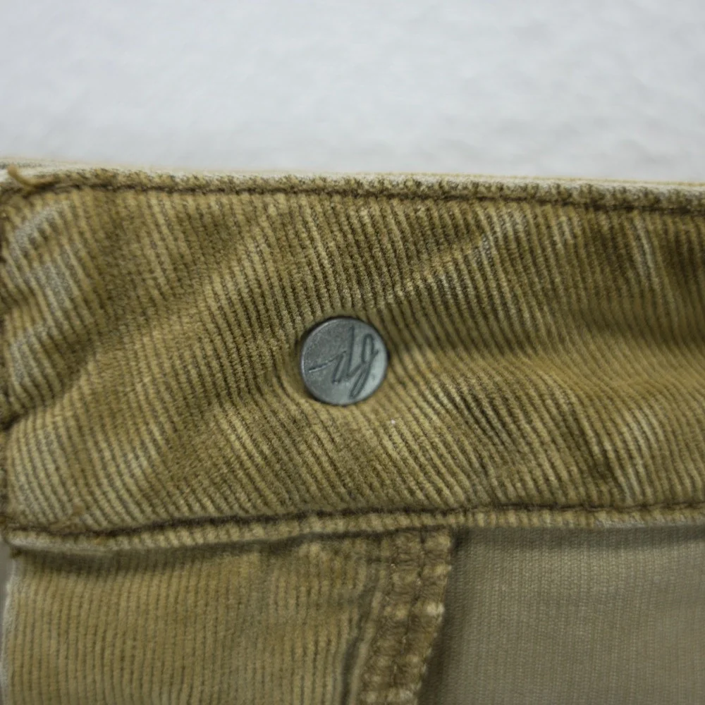 We The Free People Corduroy‎ Flare Pants 29 Gold Bell Bottom Raw Hem Boho